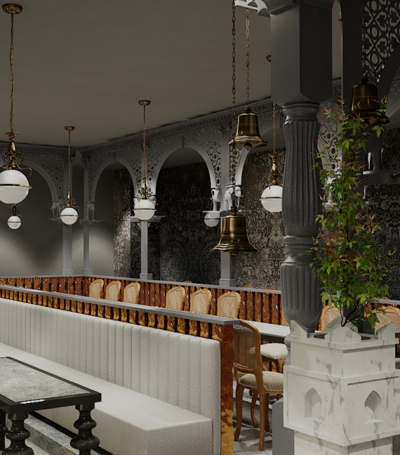 Classic Restaurant Interior Design by Archrays
